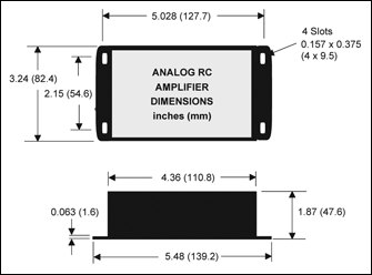 Philtec RC analog sensor dimensions